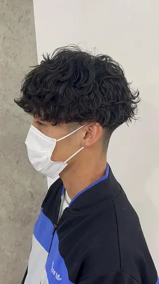 パーマ メンズ ショートヘア原宿 fifth コシのヘアスタイル