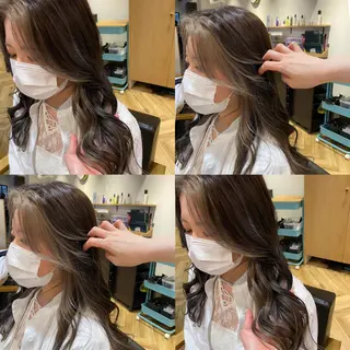 ロング カラー 艶カラー/韓国顔周り 🎀mamiのヘアスタイル