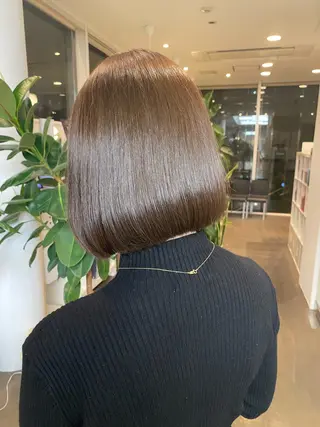 ショート カラー DIFINOaoyama所属・🎧ayaka/ボブ /透明感カラー 🩵のヘアスタイル