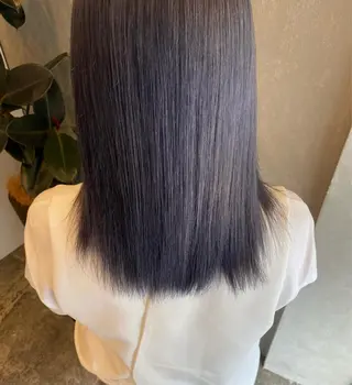 セミロング カラー 艶カラー 藤澤さくらのマツエク・マツパデザイン