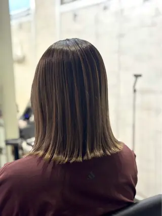 ミディアム 透明感カラー・ 髪質改善🩵イケダのヘアスタイル