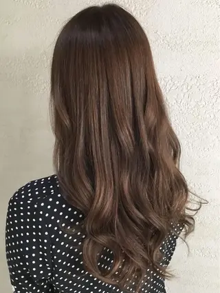 ロング カラー パーマ stylist/ボブ ことの/韓国レイヤーのヘアスタイル