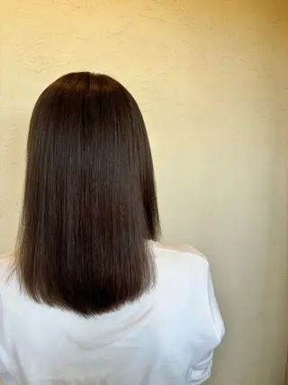 ミディアム ルプラボウ／艶カラー ／髪質改善／アサミのヘアスタイル