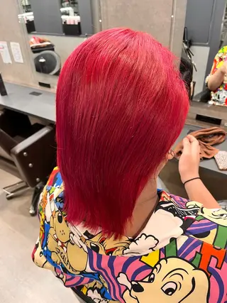 ミディアム カラー ひのはら もえかのヘアスタイル