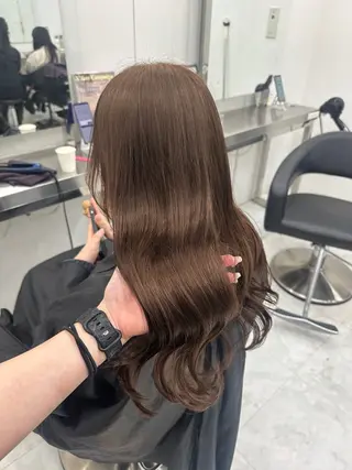 カラー 透ける透明感カラー 🤍anju🎀のヘアスタイル