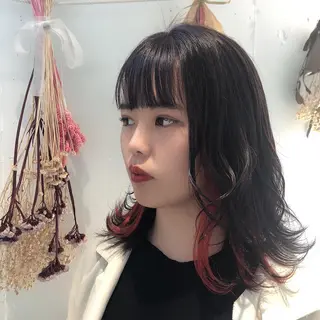 ミディアム カラー SEIRA♡レイヤー /ショート得意のヘアスタイル