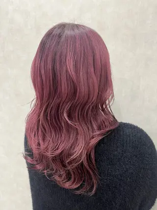 ロング カラー 小池 風賀のヘアスタイル