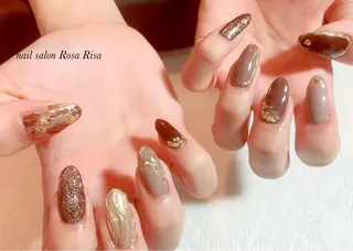 セミロング ネイル ネイルスタジオ シェイクユアハンズのネイルデザイン
