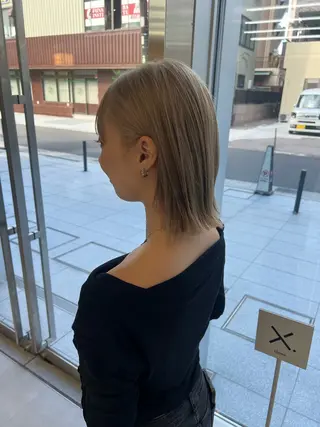 ショート カラー 吉沢遣人/レイヤー 艶カラー/パーマのヘアスタイル