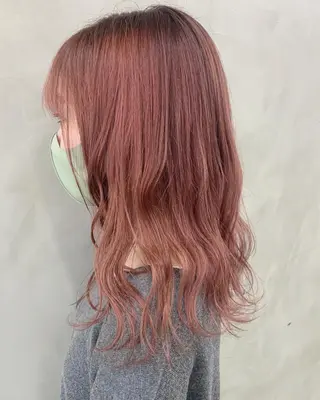 セミロング カラー suu所属・🐝 hachi🐝のヘアスタイル