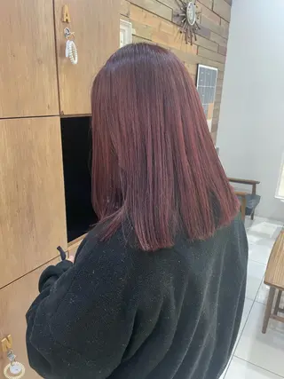 ミディアム 透明感color吉田 沙羅のヘアスタイル