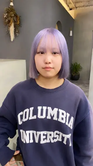 ショート カラー qulim所属・前橋 姫奈のヘアスタイル