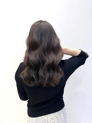 セミロング カラー ヘアアレンジ ✨艶髪✨ 吉田誠のヘアスタイル