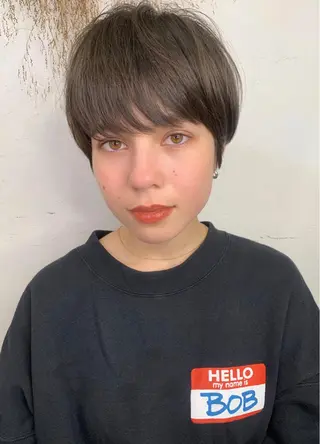 ショート 縮毛矯正/ショート/ レイヤー/畑中正敏のヘアスタイル