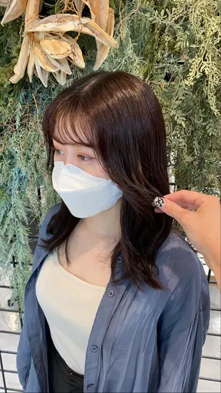 セミロング カラー 平野葵🎀 hair/nailのネイルデザイン