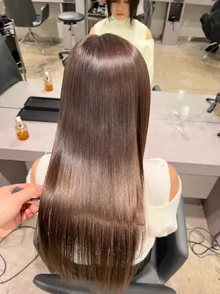 セミロング 美髪×縮毛矯正 水上真由美😘のヘアスタイル