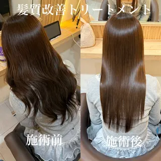 ロング attrait南堀江所属・KAISEI髪質改善 /縮毛矯正のヘアスタイル