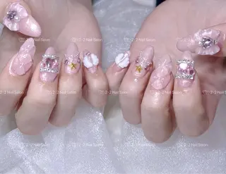 ネイル Shis_🦄shi 韓国風キラキラネイルのネイルデザイン