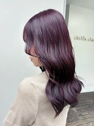 ミディアム カラー 【clan】 🩶To-iのヘアスタイル