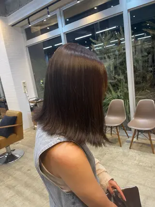 ミディアム カラー jr.stylist 小島千穂🎀のヘアスタイル