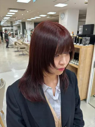 カラー 🎀暖色カラー/透明 感カラー/ひな🎀のヘアスタイル