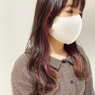 セミロング カラー ボブ/salut町田 🧡kanaのヘアスタイル