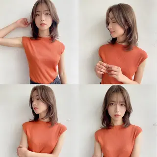 ミディアム 鎌倉 彩のヘアスタイル