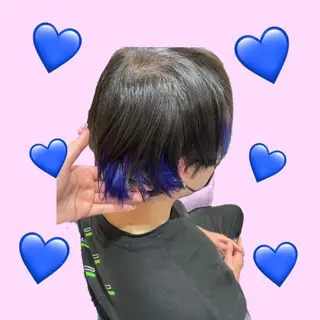 ショート カラー メンズ ブリーチ♡メンズ マッシュ♡MIUのヘアスタイル