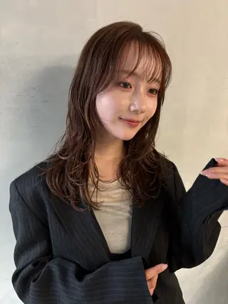 セミロング unami kichijoji所属・💭透明感/艶髪🫧 haluki🫧‪のヘアスタイル