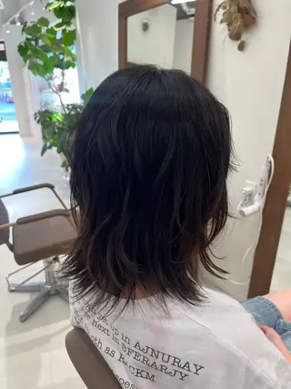 ミディアム ボブパーマ／アレンジ Onのヘアスタイル