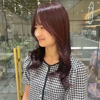 カラー 透明感カラー/ 縮毛矯正/ユイ☆彡のヘアスタイル