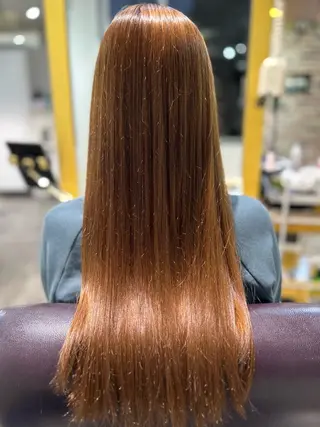 ロング 縮毛矯正／レイヤー／ 🌼mizukiのヘアスタイル