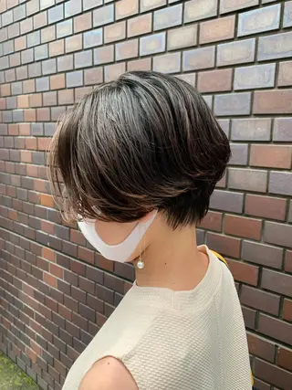 ショート コテ巻きパーマ/韓国 パーマ/佐野のヘアスタイル