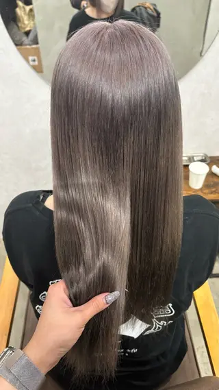 ロング カラー 天神/ハイトーン/艶 カラー/Miharuのヘアスタイル