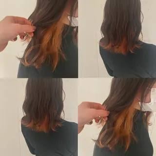 ミディアム カラー カジュアルを女っぽく 𝗮𝘆𝗮𝗰𝗼のヘアスタイル