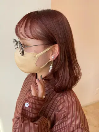 ミディアム カラー レイヤー/大人ボブ 渡邉【日吉美容室】のヘアスタイル