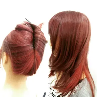 ロング カラー ヘアアレンジ Garret 新宿店【ギャレット】所属・⛑️髪質改善請負人 ⛑️ヤマザキタカヒトのヘアスタイル