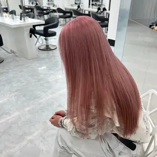 ロング カラー ダブルカラー 韓国レイヤーKYONのヘアスタイル