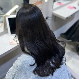 セミロング カラー 🌙Runa つや髪 /モテ/カットのヘアスタイル