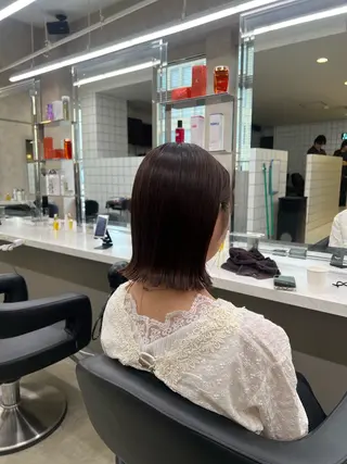 ミディアム カラー 韓国レイヤーカット /REIのヘアスタイル