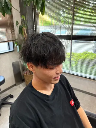 カラー パーマ メンズ hair make LATTE 川原店所属・若林 叶大のヘアスタイル