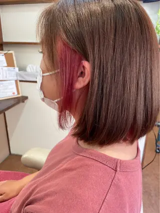 ミディアム 藤井 桃華のヘアスタイル