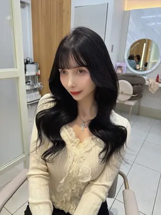 ロング 顔周り/透明感カラー /韓国ヘア/TAKUのヘアスタイル