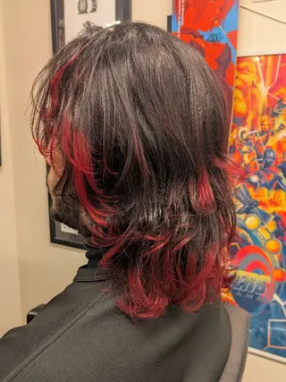 ミディアム カラー メンズ fuwat所属・秋葉原でカラーする なら🐉ちぇーたんのヘアスタイル