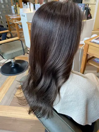 ロング カラー 石川 舞のヘアスタイル