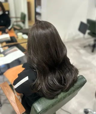 カラー kanae🫧 ｜透明感カラー｜平尾のヘアスタイル