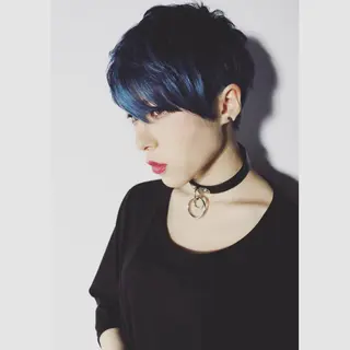 ショート カラー 永田 崇のヘアスタイル