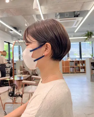 ショート ケアブリーチ/ ハイトーン/牧野のヘアスタイル