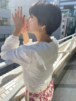 ショート カラー ショート/ボブ/ 心斎橋/宮脇美奈のヘアスタイル