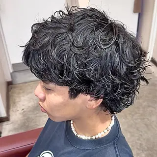 パーマ メンズ メンズカット/パーマ /ハイライト/RYUのヘアスタイル